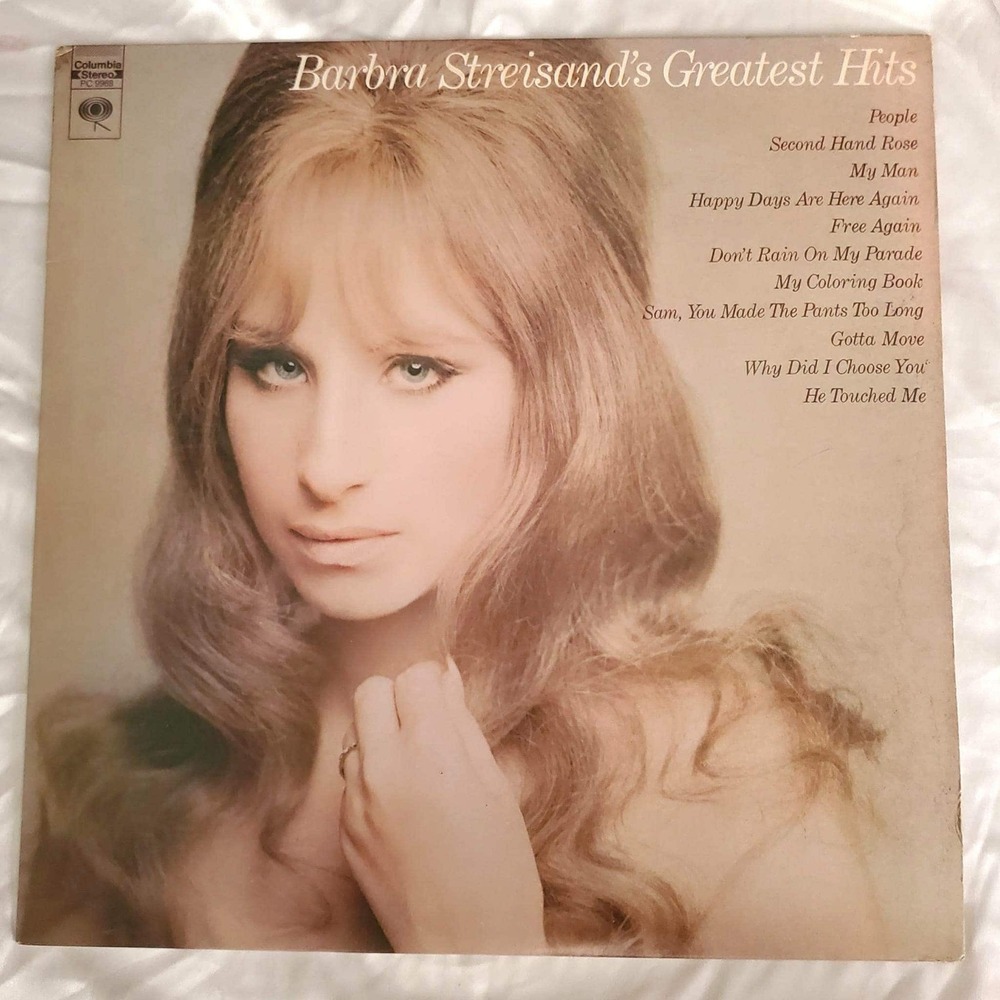 Vintage 1977 Barbra Streisand's Greatest Hits Vinyl LP Columbia PC 9968 Tested